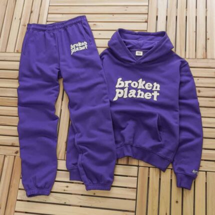 Broken Planet Purple Tracksuit