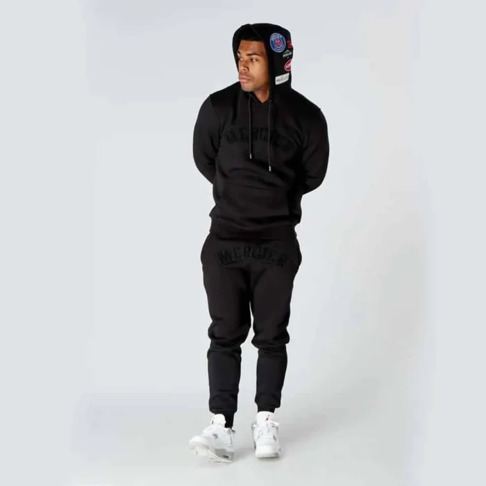 Chenile Mercier Badged EXCLUSIVE Hooded Tracksuit – Black