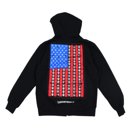 Chrome Hearts American Flag Fleece Hoodie