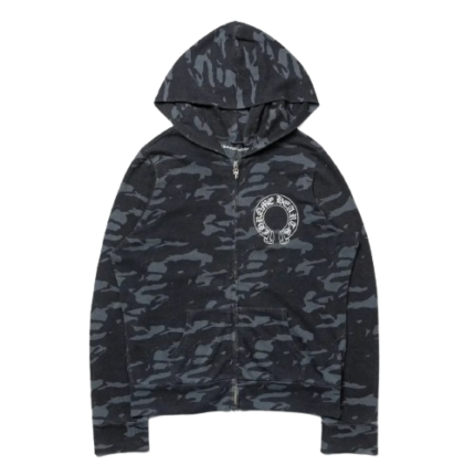 Chrome Hearts Horseshoe Camo Hood Zip Up