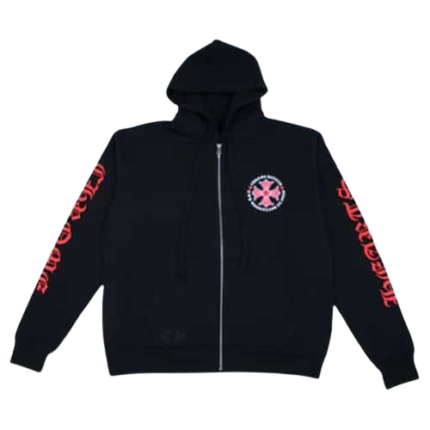 Chrome Hearts Made In Hollywood Cross Zip Up Hoodie