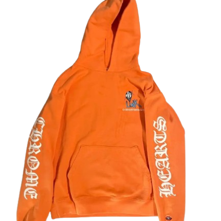 Chrome Hearts Orange Matty Boy Link and Build Hoodie