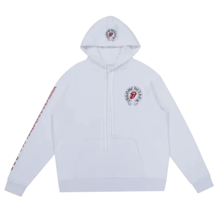 Chrome Hearts Rolling Stones Hoodie White