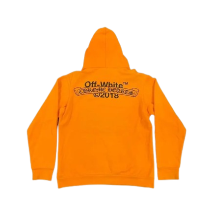 Chrome Hearts × Off-White 2018 Off White Orange Hoodie