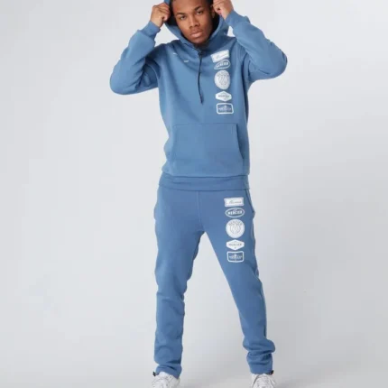 Cool 2.0 Mercier Badge Hooded Tracksuit Blue