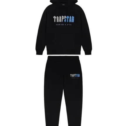 Decoded Chenille Hooded Tracksuit - Black Ice