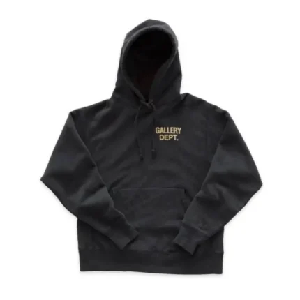 Gallery Dept. Logo Printed Black Hoodie