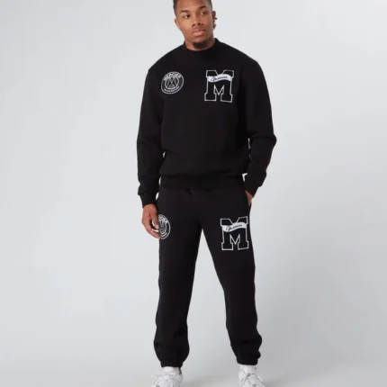 Mercier Academy Relaxed Sweat Tracksuit Black