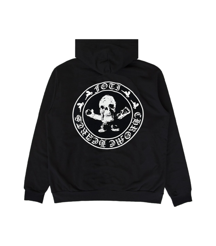 RARE Chrome Hearts Foti Skeleton Circle Logo Zip Up Hoodie