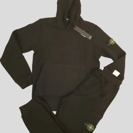 Stone Island Hoodie Full Tracksuit Black