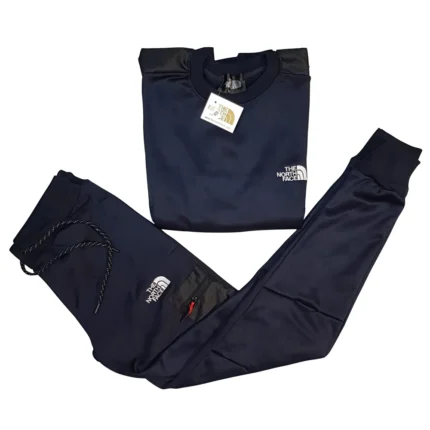 The North Face 2 Panel Cotton Tracksuit – blue