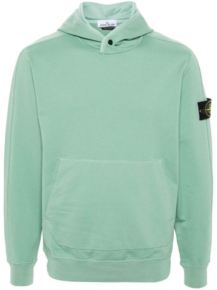 Stone Island Compass Badge Cotton Hoodie