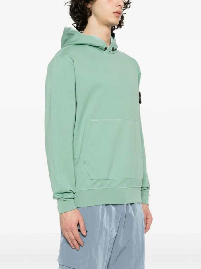 Stone Island Compass Badge Cotton Hoodie