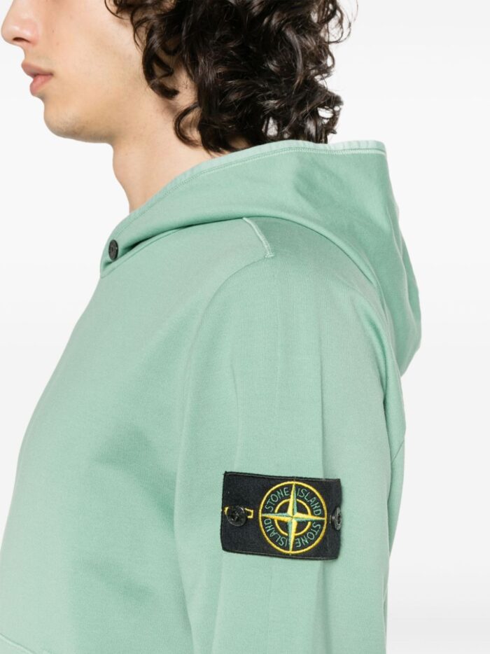 Stone Island Compass Badge Cotton Hoodie