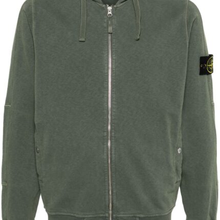 Stone Island Compass Badge Zipped Hoodie