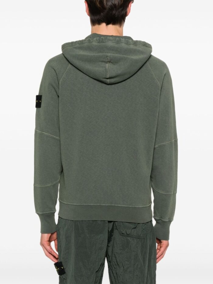 Stone Island Compass Badge Zipped Hoodie