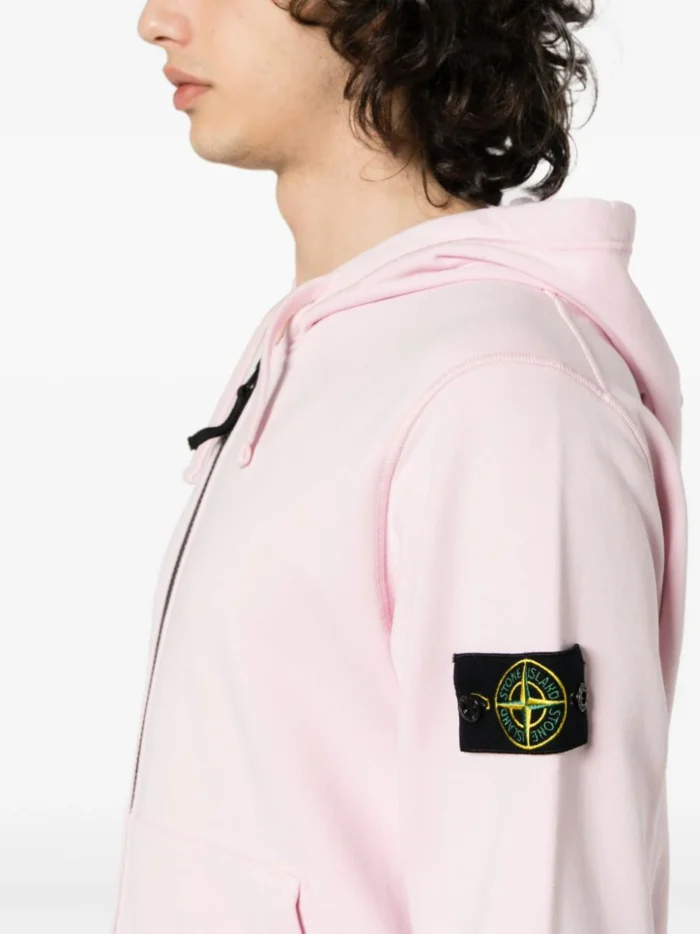 Stone Island Compass Badge Zip-Up Hoodie