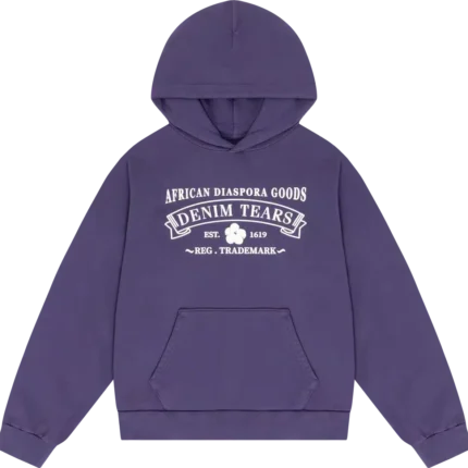 ADG Washed Purple Denim Tears Hoodie