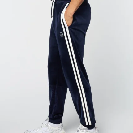 Alife New Year Debossed Damarindo Velour Track Pant- Maritime Blue