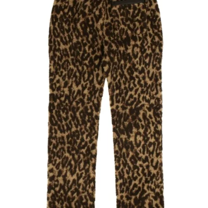 Amiri Leopard-Print Fleece Trousers