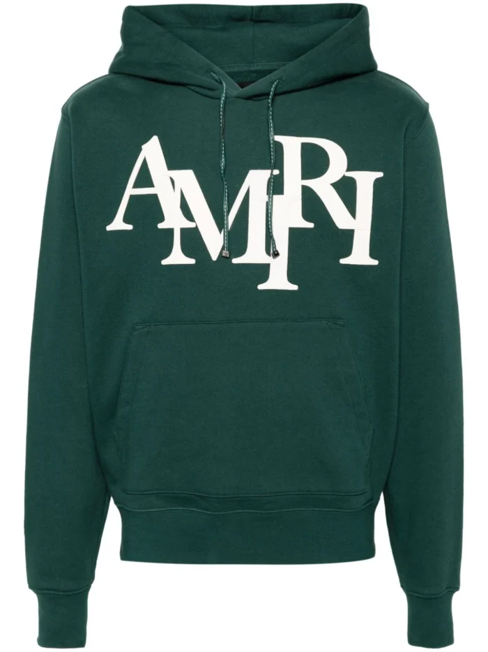 Amiri Logo-Appliqué Cotton Hoodie