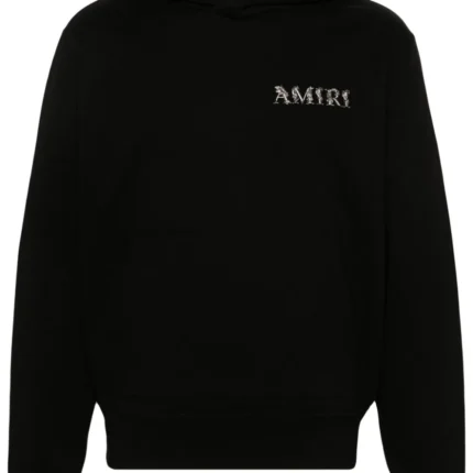 Amiri Logo-Embroidered Cotton Hoodie