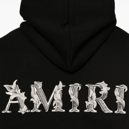 Amiri Logo-Embroidered Cotton Hoodie