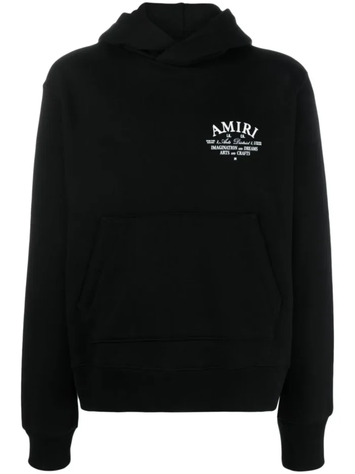 Amiri Logo-Print Cotton Hoodie