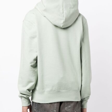 Amiri Logo-Print Cotton Hoodie Green