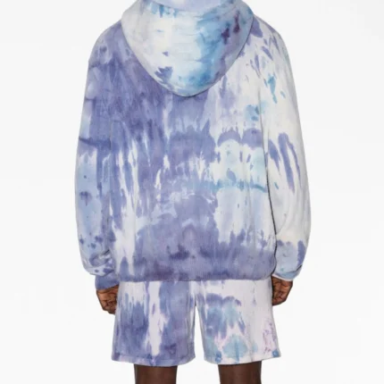 Amiri Logo-Print Tie-Dye Hoodie