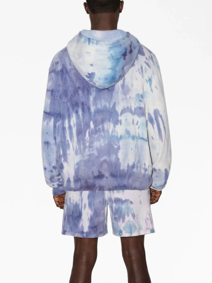 Amiri Logo-Print Tie-Dye Hoodie