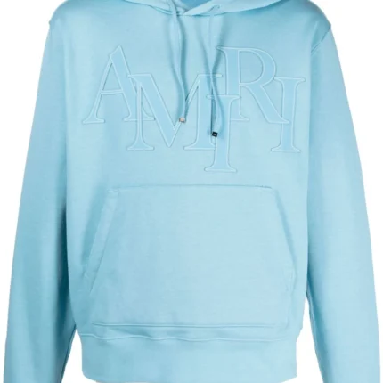 Amiri Staggered Logo-Appliqué Cotton Hoodie