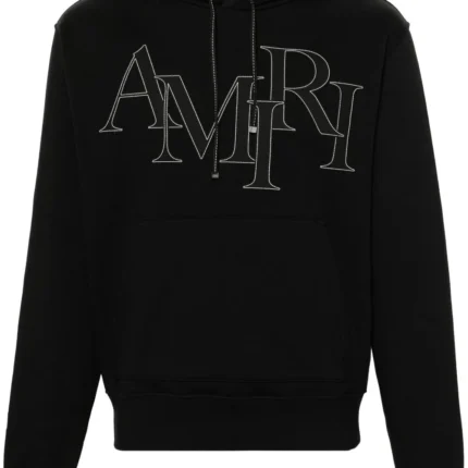 Amiri Staggered Logo-Patches Hoodie