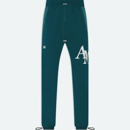 Amiri Staggered Sweatpant Green