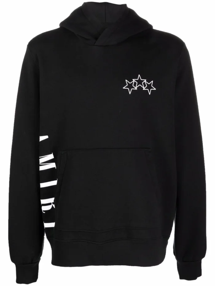 Amiri Star-Print Logo Hoodie