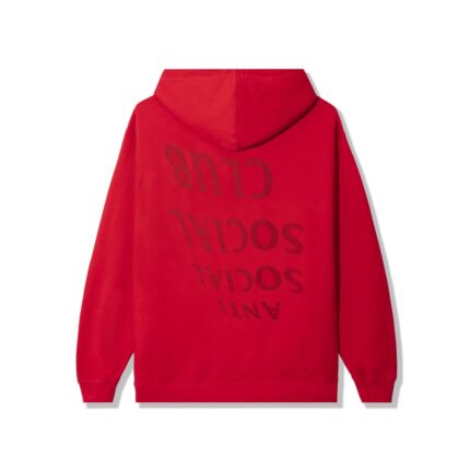 Anti Social Social After I Met You Red Hoodie