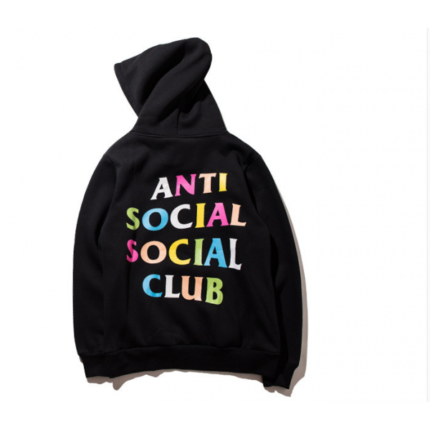 Anti Social Social Club Multicolor Black Hoodie