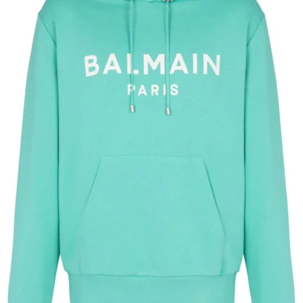 Balmain Logo-Print Hoodie