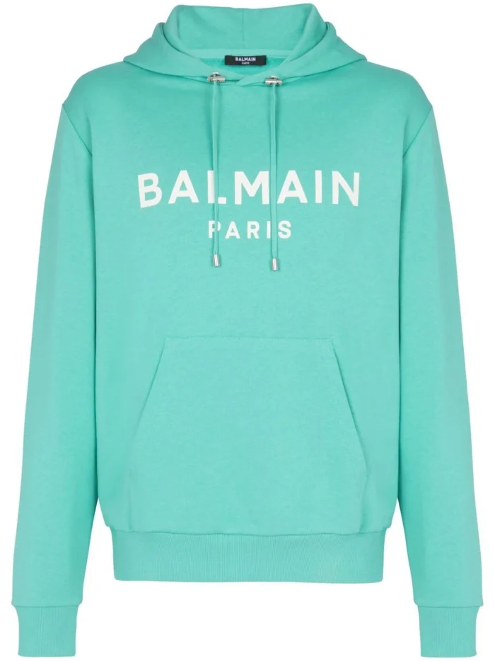 Balmain Logo-Print Hoodie