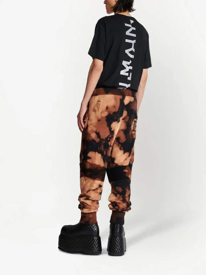 Balmain Tie-Dye Print Track Pants