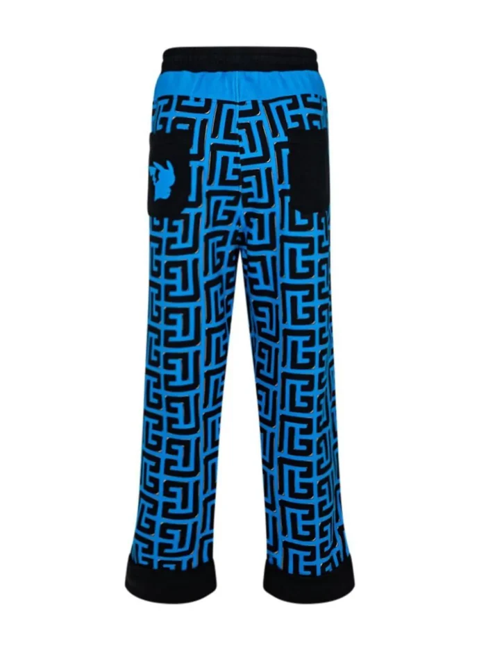 Balmain vx Pokemon Monogram-Print Cotton Track Pants