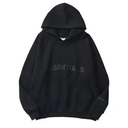 Black Essentials Hoodie