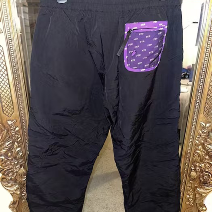 Black FTP Parachute Pant