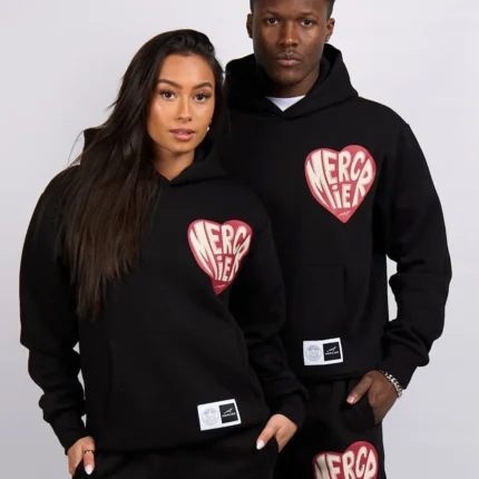 Black Mercier Heart Hoodie