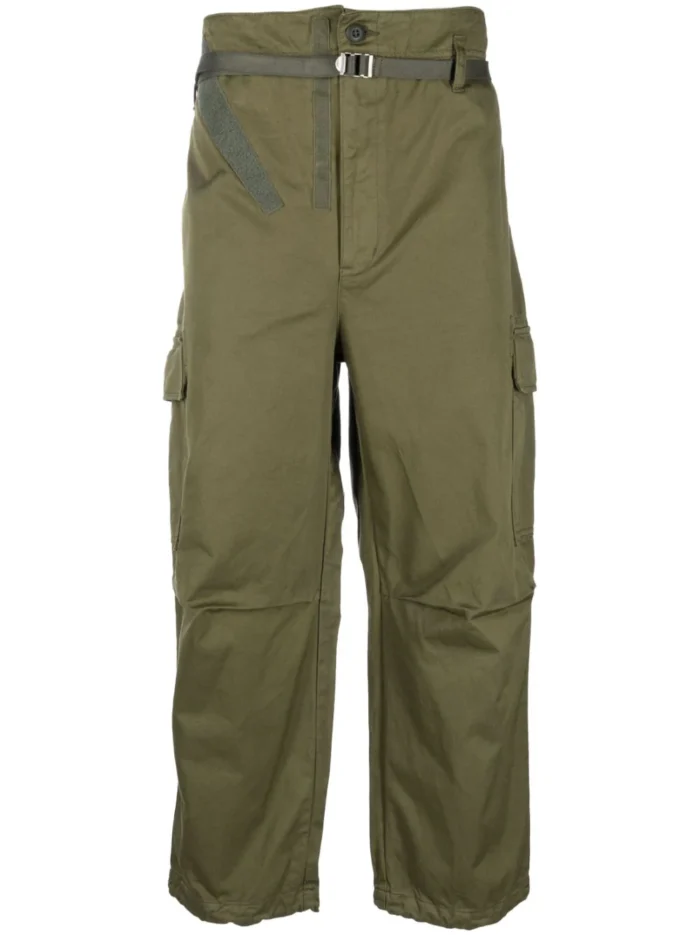 Comme Des Garçons Homme Belted Tapered-Leg Cargo Trousers