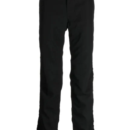 Comme Des Garçons Homme High-Waisted Ruched Straight-Leg Trousers