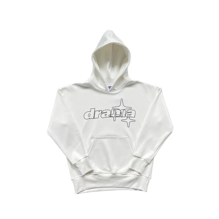 Drama Call Stars Hoodie - (WHITE/BLACK)