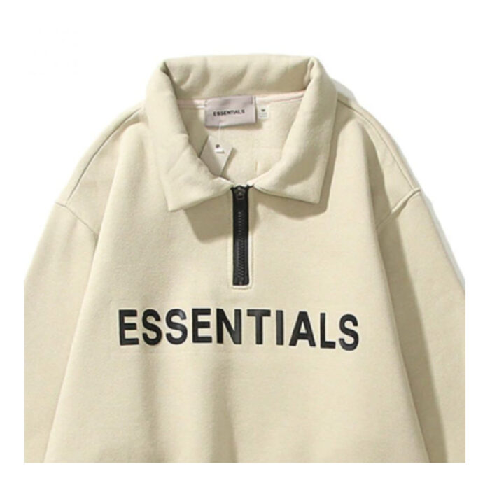 ESSENTIALS Half Zipper CARL’s Coffee Hoodie