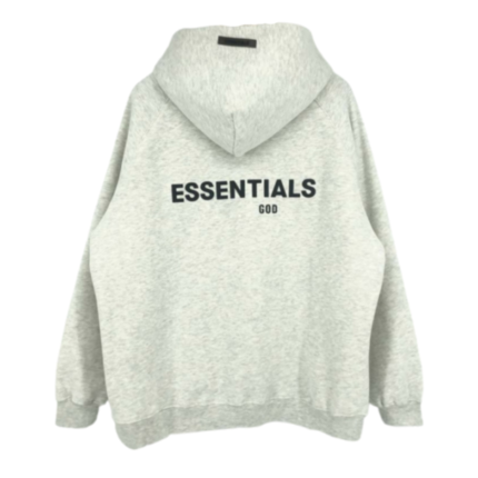 Essentials Fleeces Thick Light Gray Hoodie