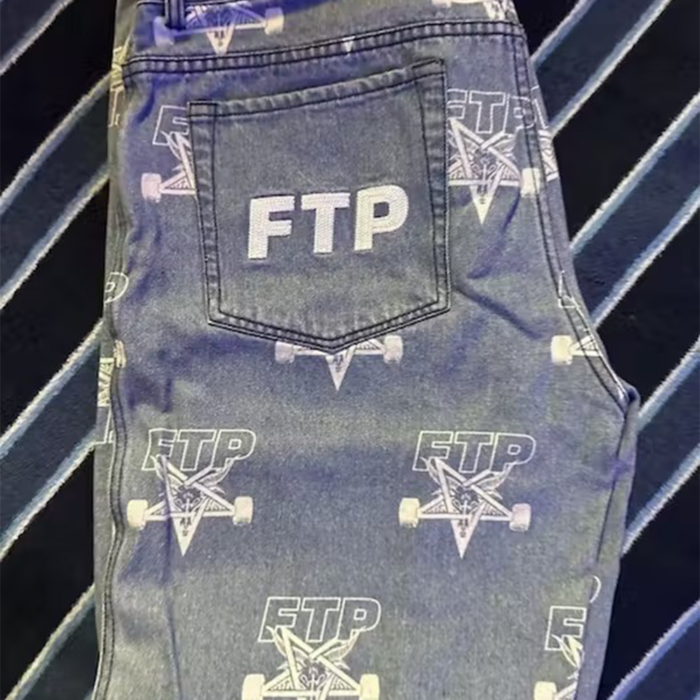 FTP F Ckthepopulation X Thrasher Logo Pants